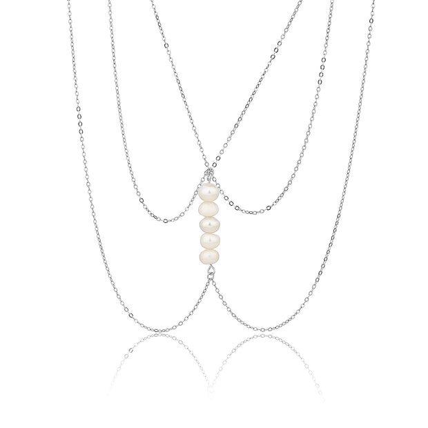 שרשרת בטן Pearl Elegance