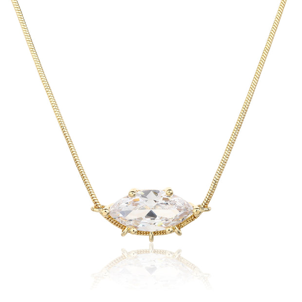 שרשרת זהב Solitaire Line