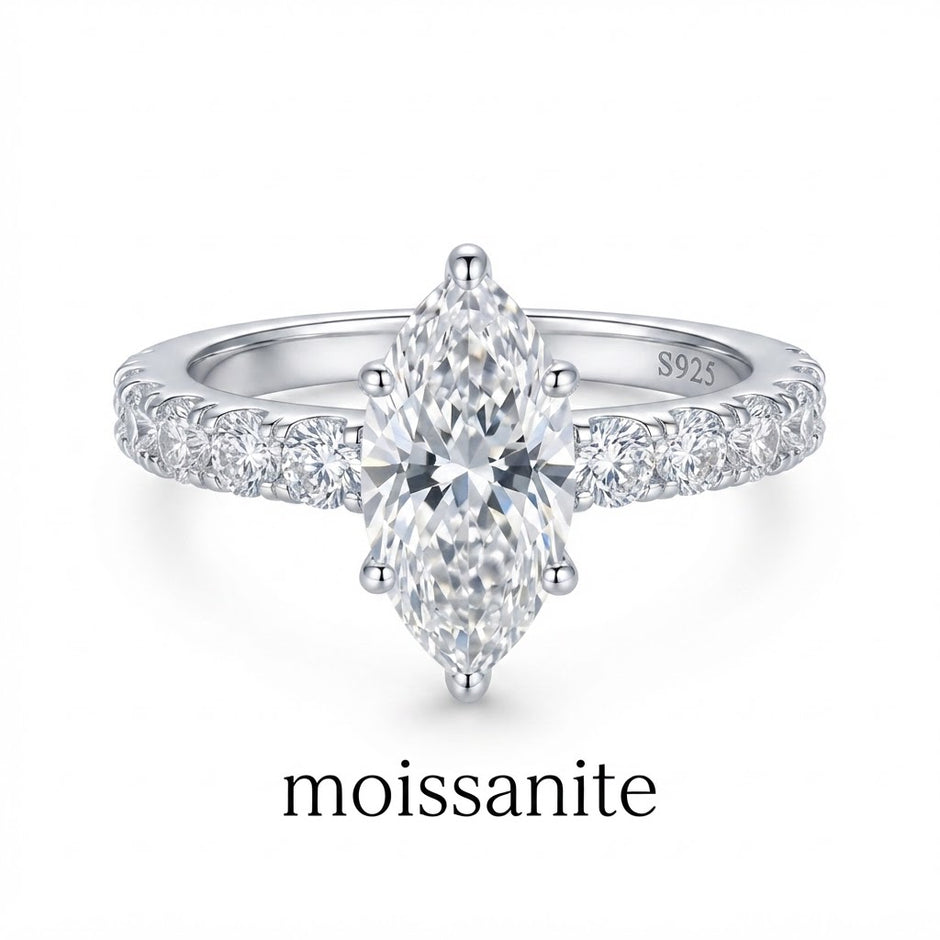 טבעת   Élégance Marquise Silver