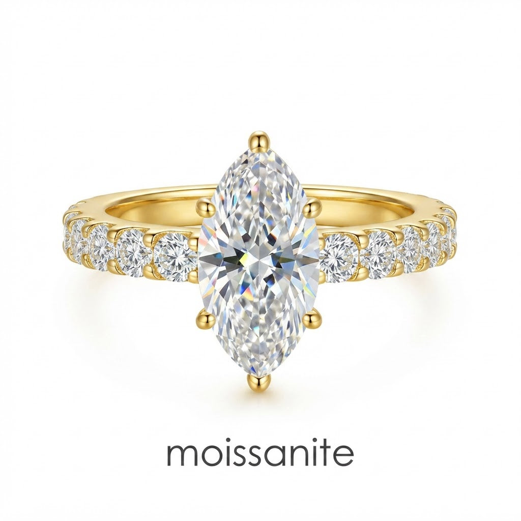 טבעת  Élégance Marquise Gold