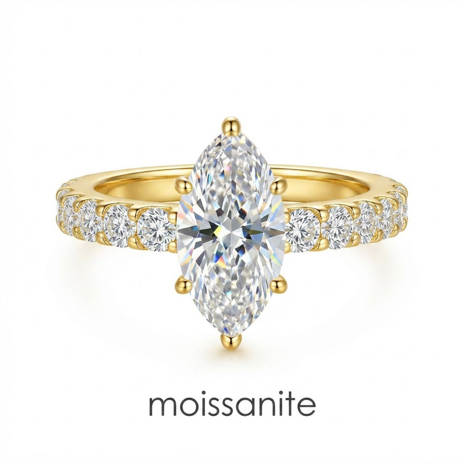 טבעת  Élégance Marquise Gold